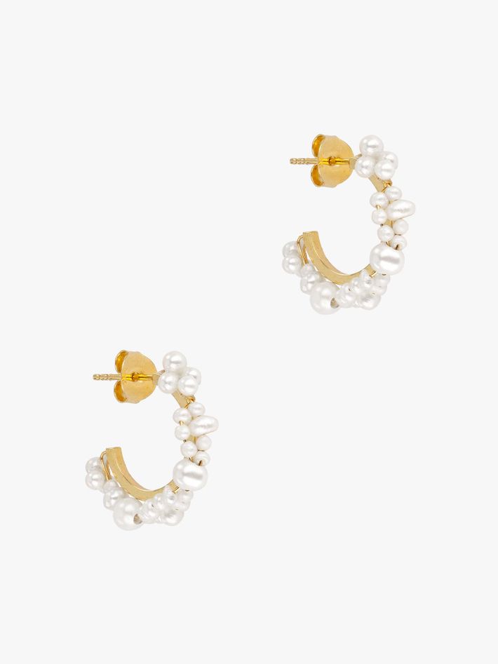Stratus pearl earrings