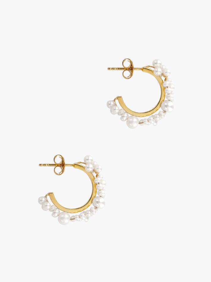 Stratus pearl earrings