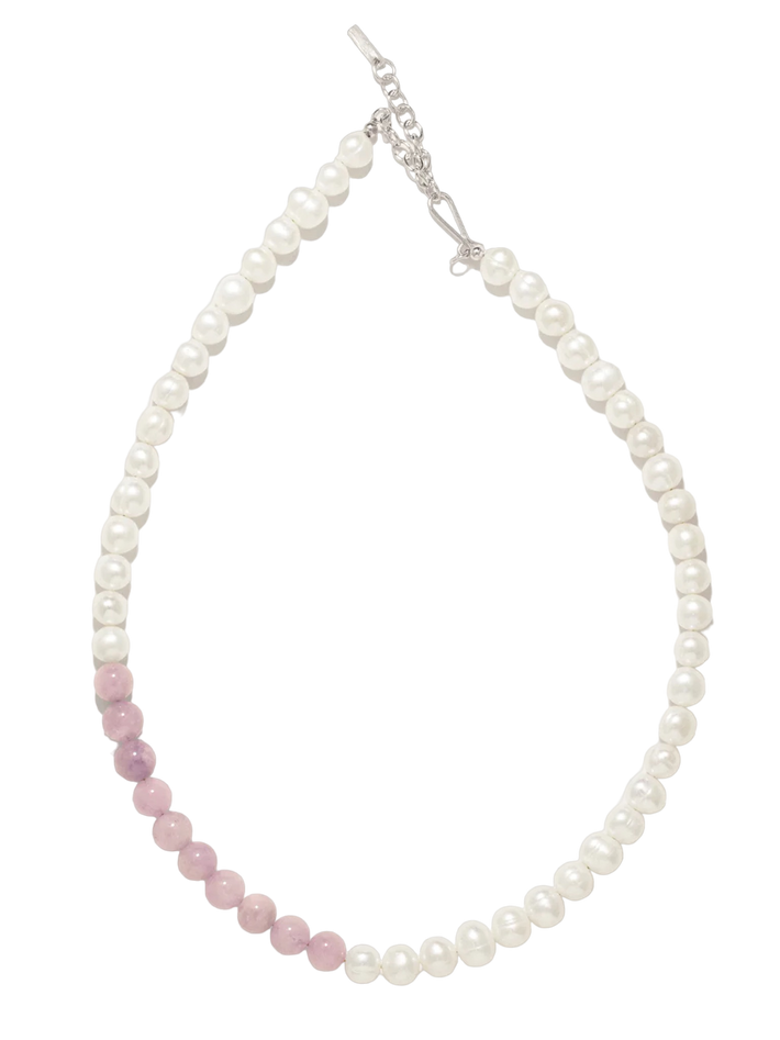 So far so good lilac jade necklace