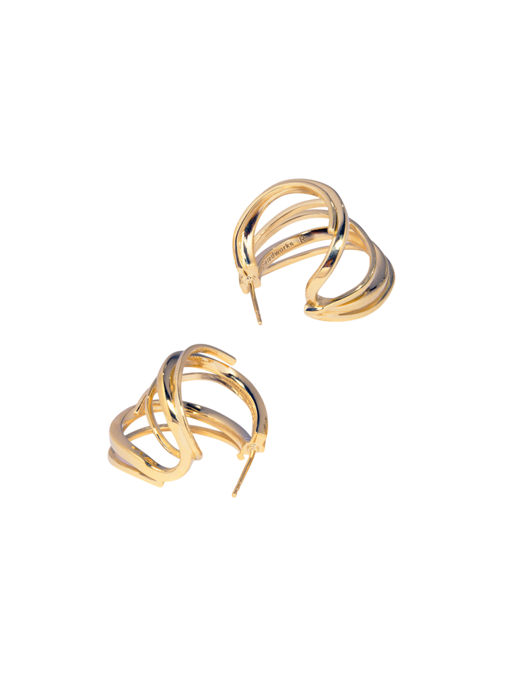 Stratum - recycled gold vermeil earrings