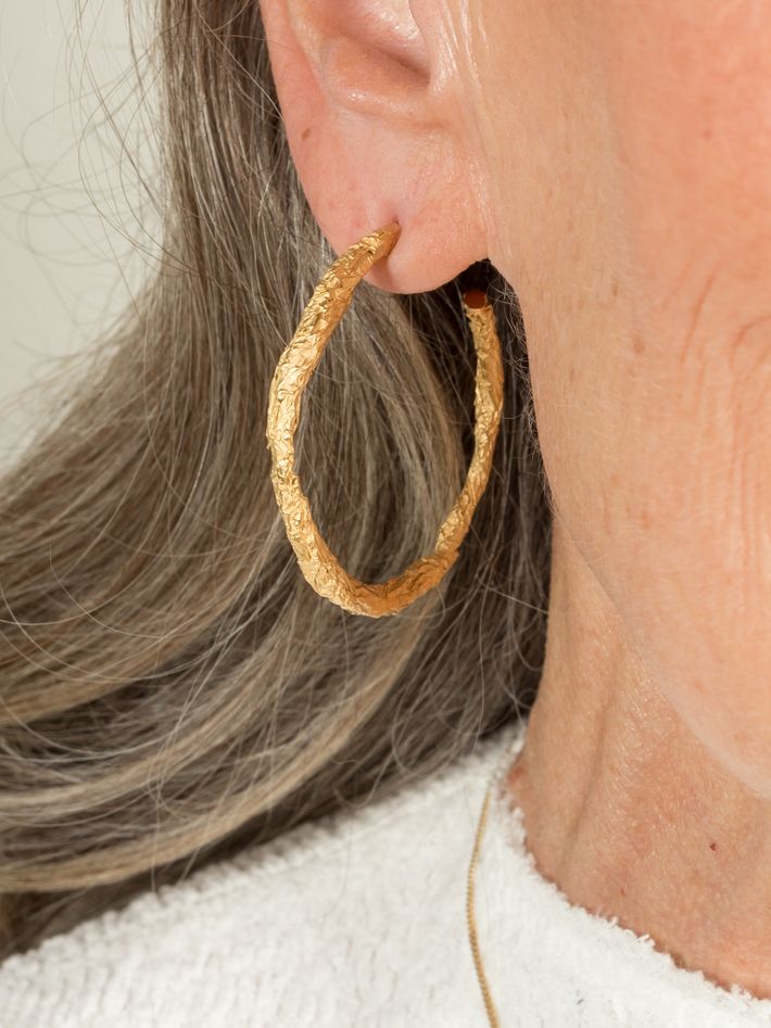 Gold vermeil hoops