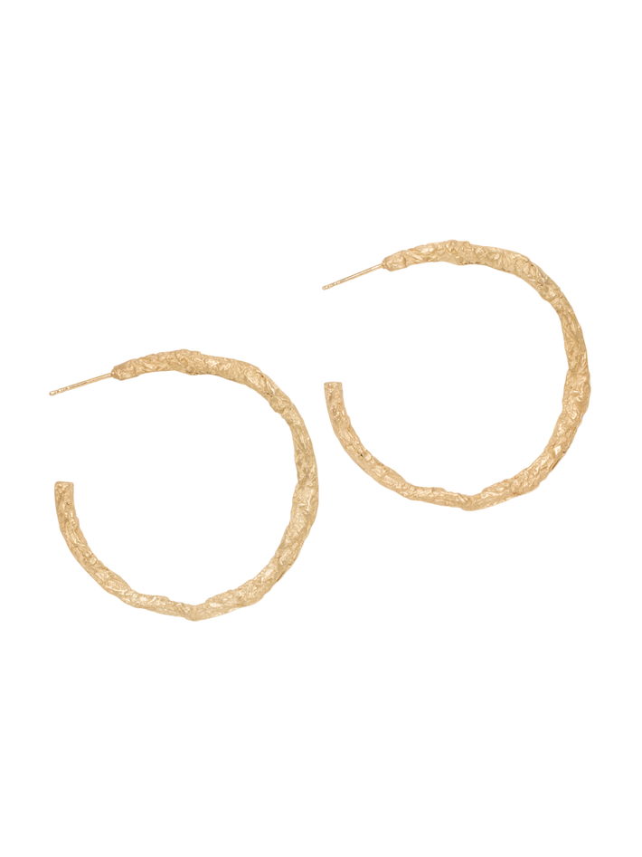 Gold vermeil hoops