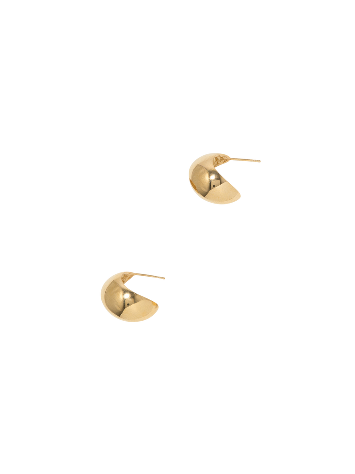 Curve-gold vermeil earrings