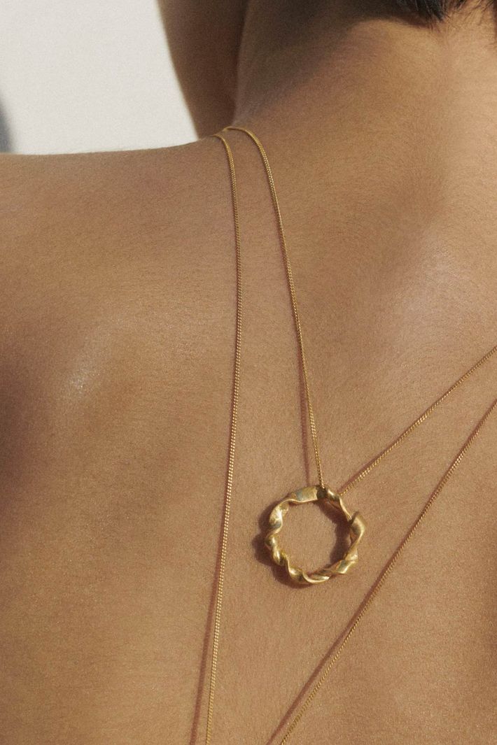 Flux-gold vermeil necklace