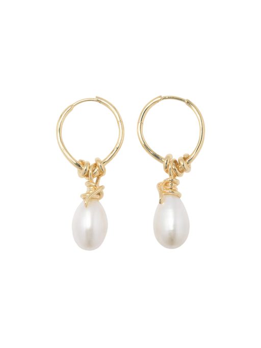 P237 Pearl and Recycled Gold Vermeil Earrings photo