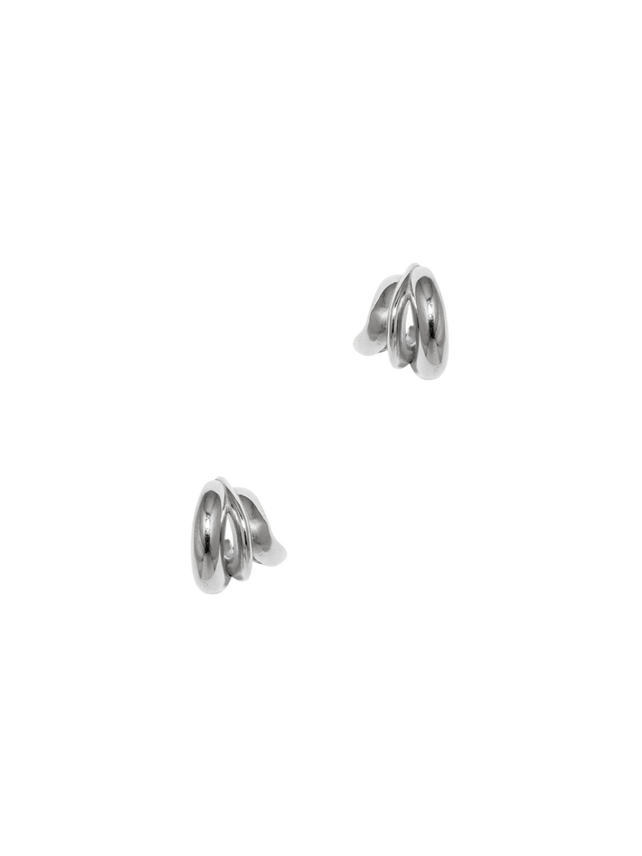 Dollop - platinum plated earrings