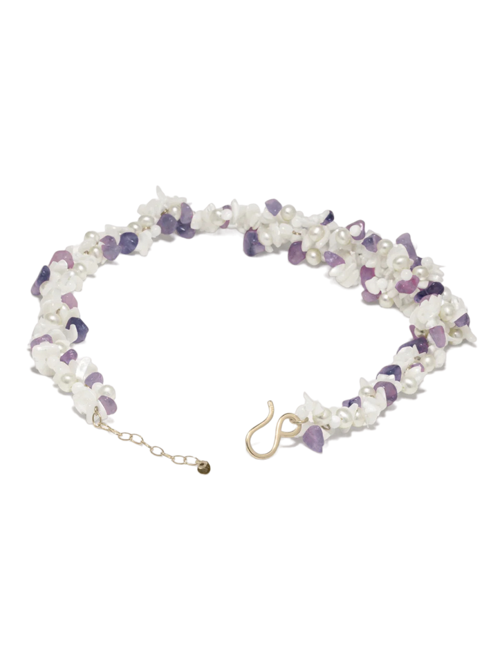 The shifting stream amethyst necklace