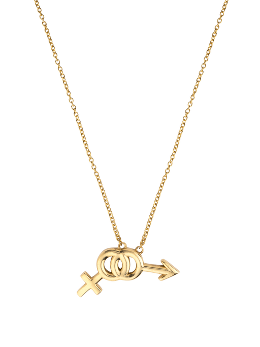 Bisexual symbol necklace photo