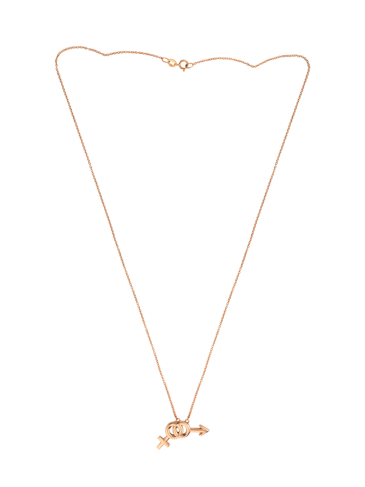 Bisexual symbol necklace