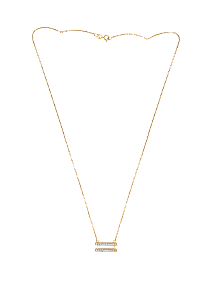 Pavé equality symbol necklace