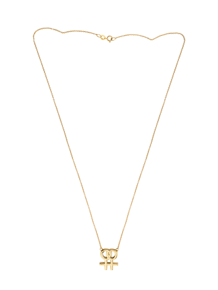 Lesbian symbol necklace