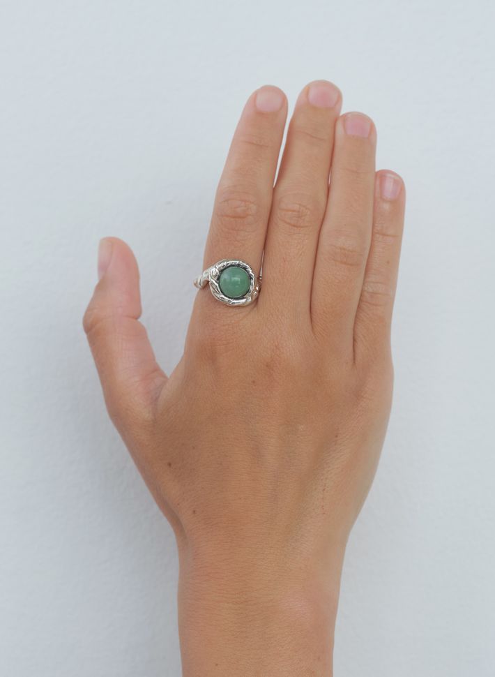 Lago aventurine ring