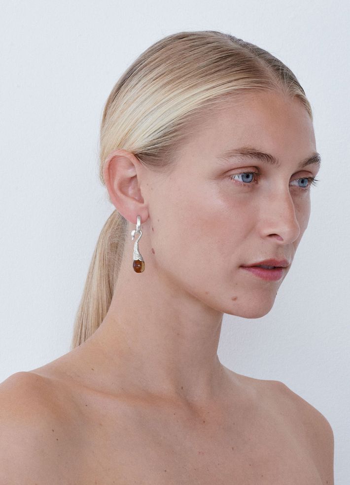 Swan earrings