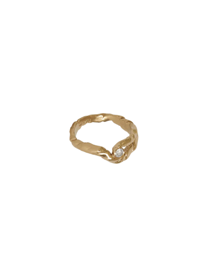 Curva double diamond ring