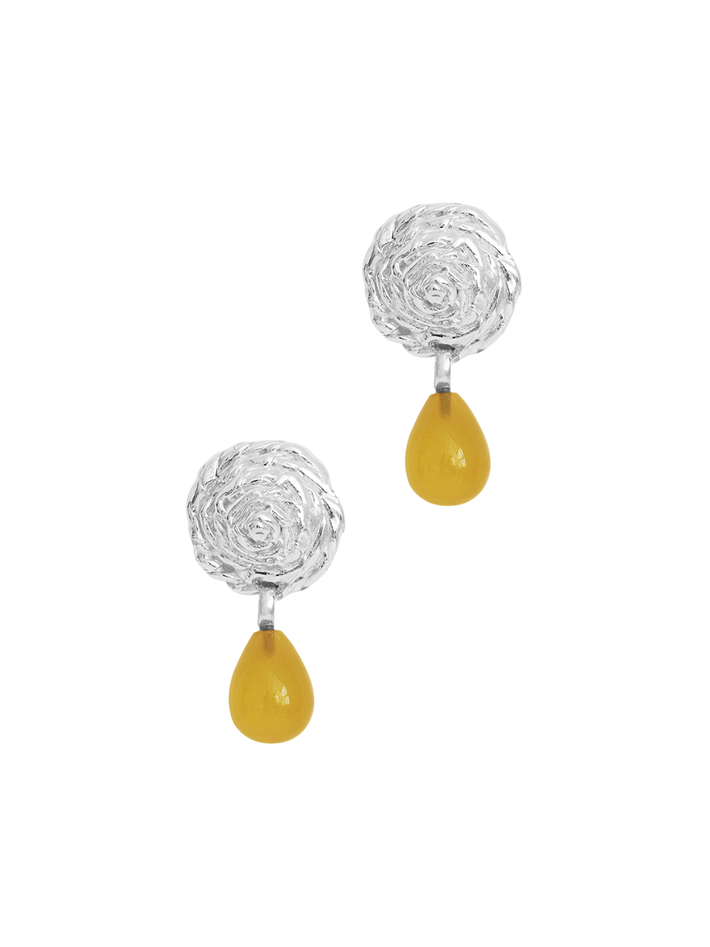 Breton sunflower earrings