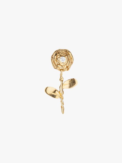 Petite rose diamond earring photo