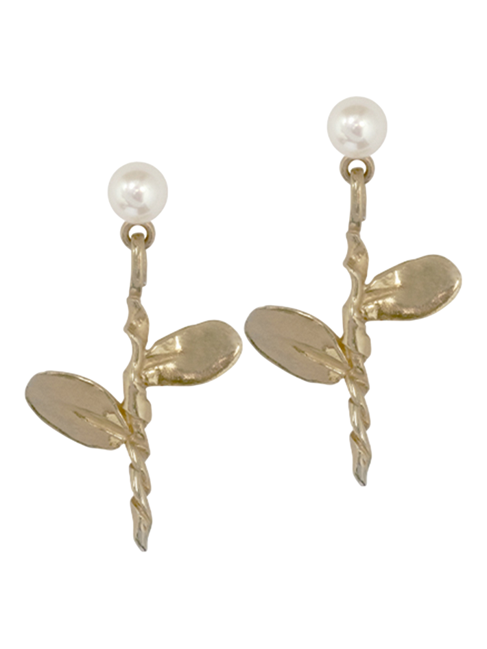 Claude akoya pearl earring