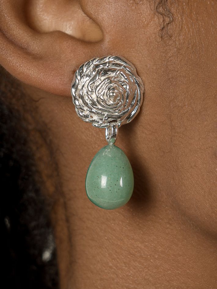 Breton aventurine earrings