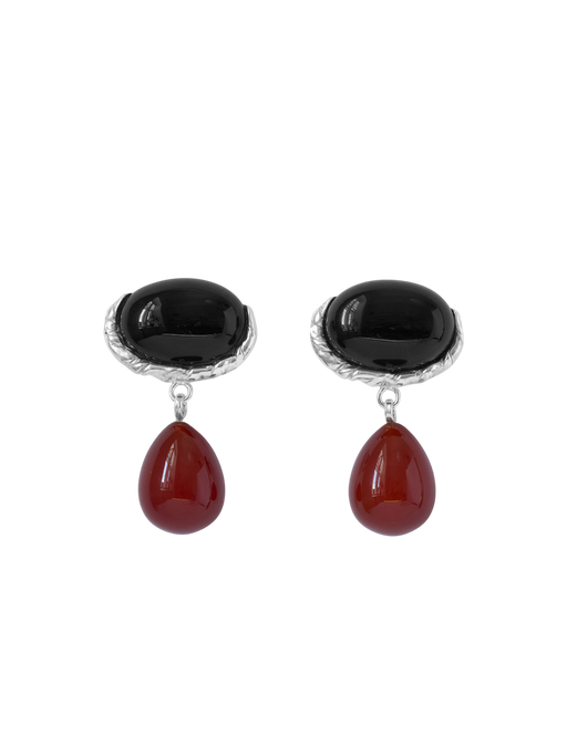 Embleme black cherry earrings photo