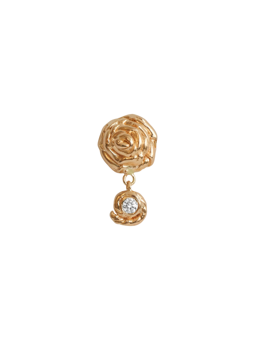 Rose drop diamond earring photo