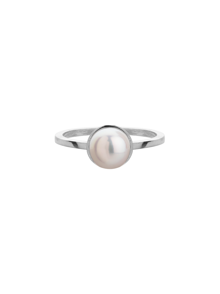 Renee silver & pearl ring