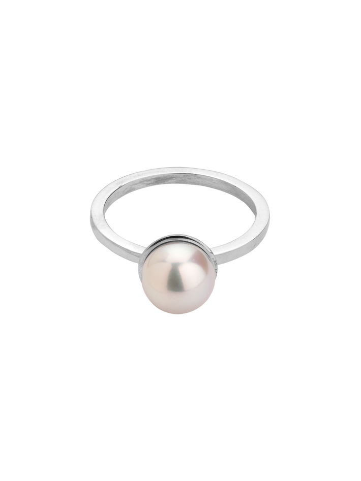 Renee silver & pearl ring