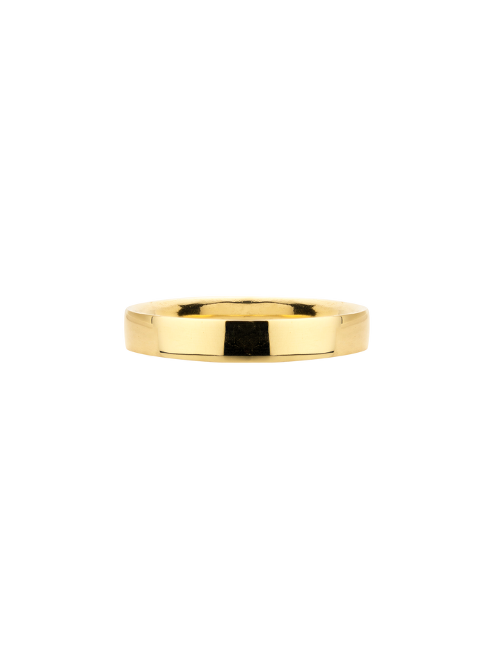 Marine gold ring polished