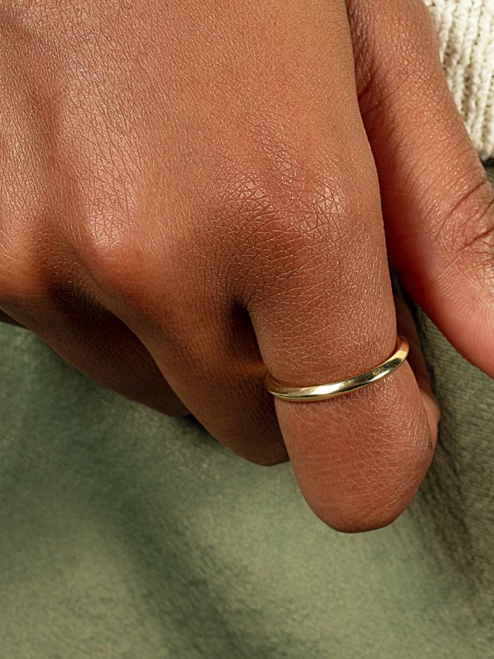 Margaux gold ring polished