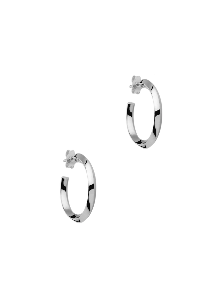 Margaux silver earrings polished