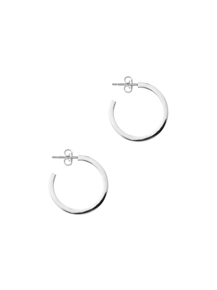 Charlotte silver earrings polished