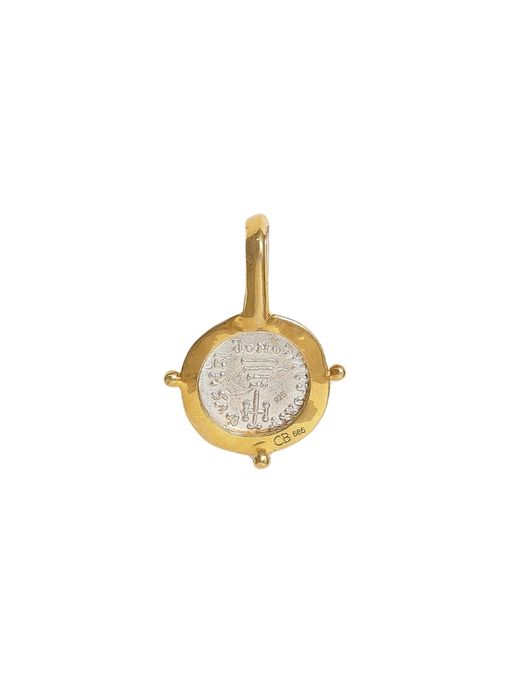 Khazaria pendant in sterling silver and diamond - solid gold photo