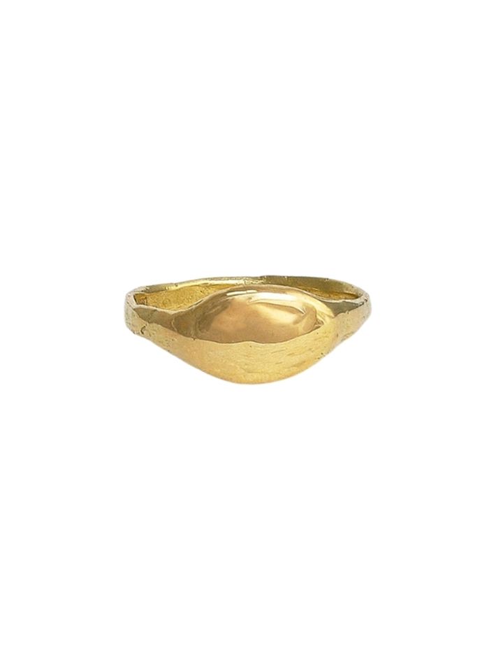 Ganymede signet ring - solid gold