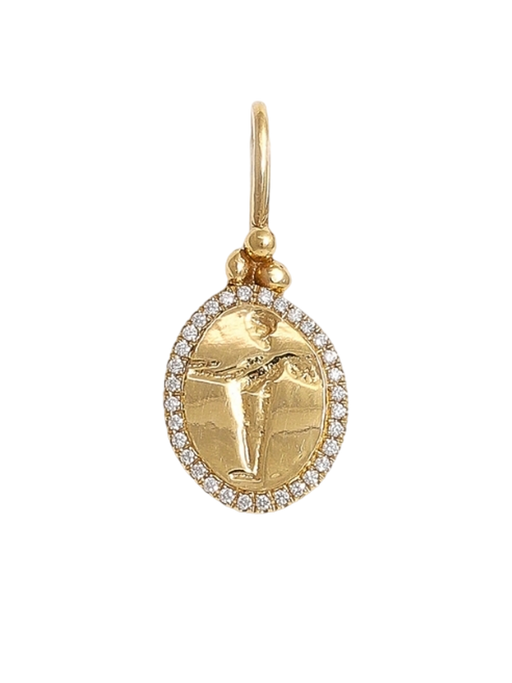 Peristera pendant with diamonds - 18k solid gold photo