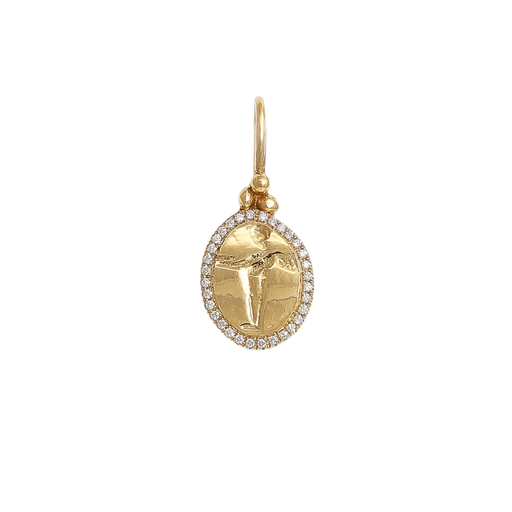 Peristera pendant with diamonds - 18k solid gold photo