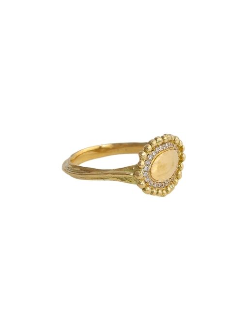 Atalante ring with diamond - solid gold photo