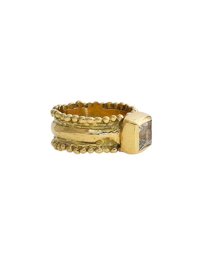 Iphis ring with sapphire - solid gold