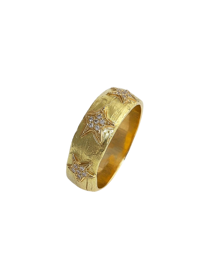 Selene ring with diamond - solid gold