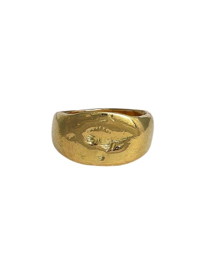 Amyclides signet ring - solid gold