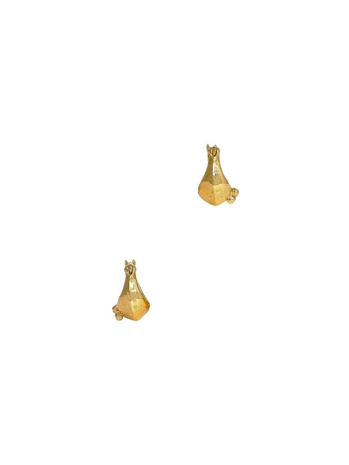 Hellespont earrings with diamond - solid gold