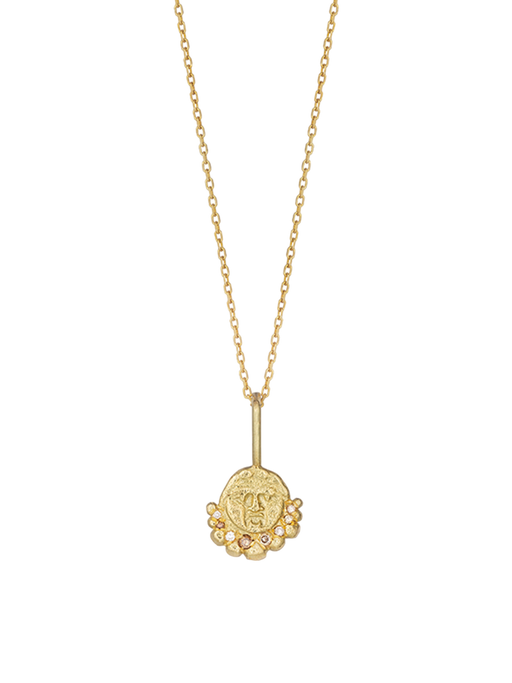 Gorgoneion radiance pendant with diamonds photo