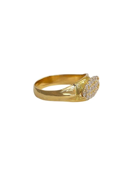 Ceyx ring with diamond - solid gold photo