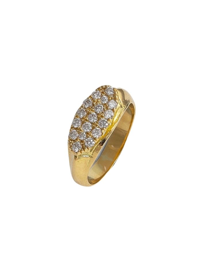 Ceyx ring with diamond - solid gold