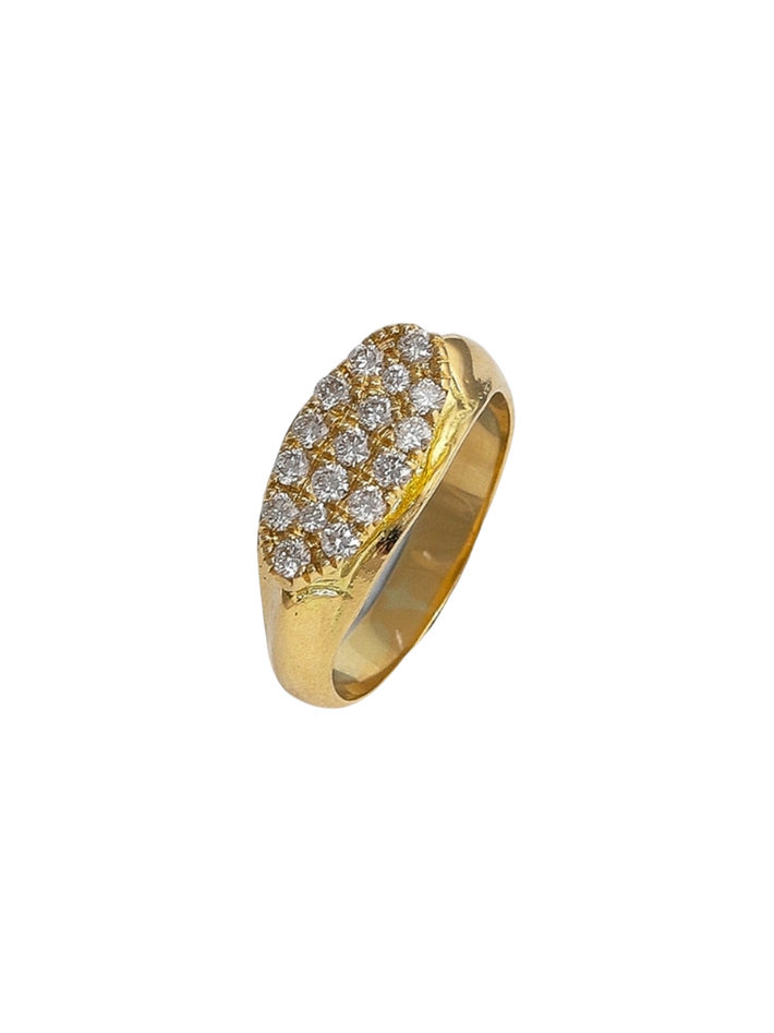 Ceyx ring with diamond - solid gold