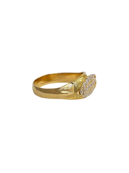 Ceyx ring with diamond - solid gold photo