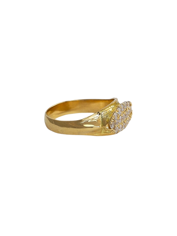 Ceyx ring with diamond - solid gold