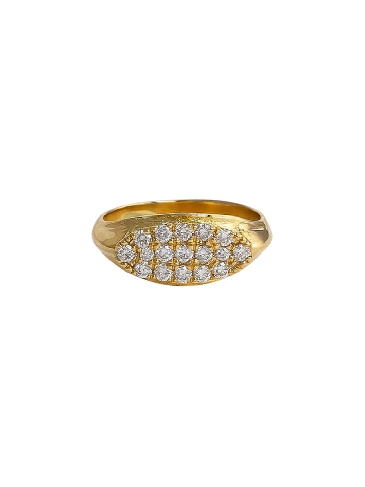 Ceyx ring with diamond - solid gold