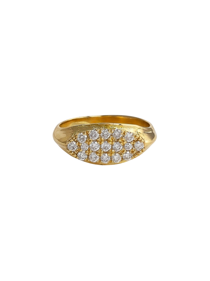 Ceyx ring with diamond - solid gold