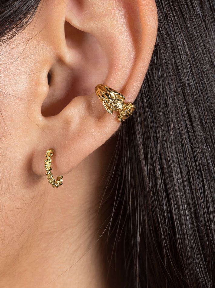 Bowerbird ear cuff