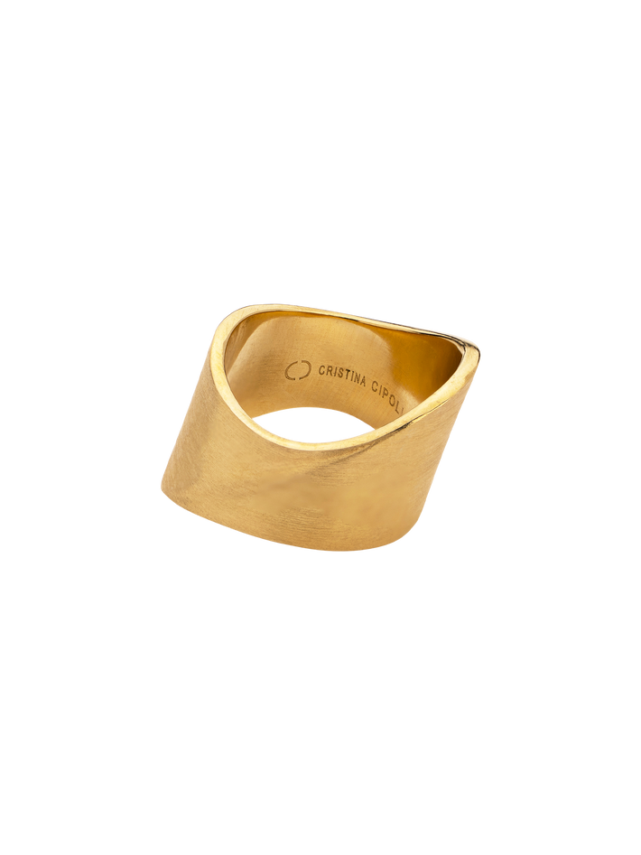 Sharch solid ring gold