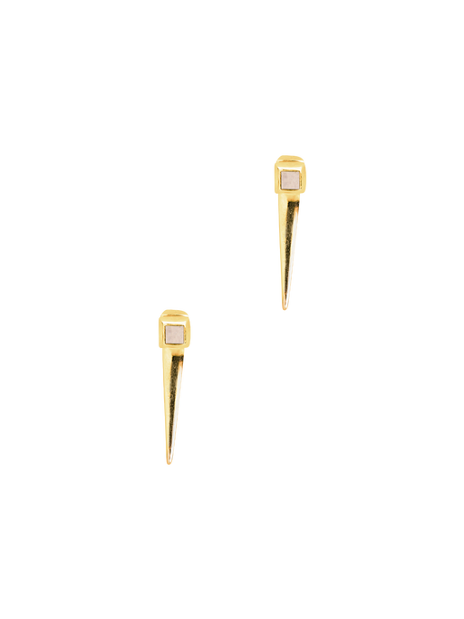 Amazon earrings gold with moonstone photo